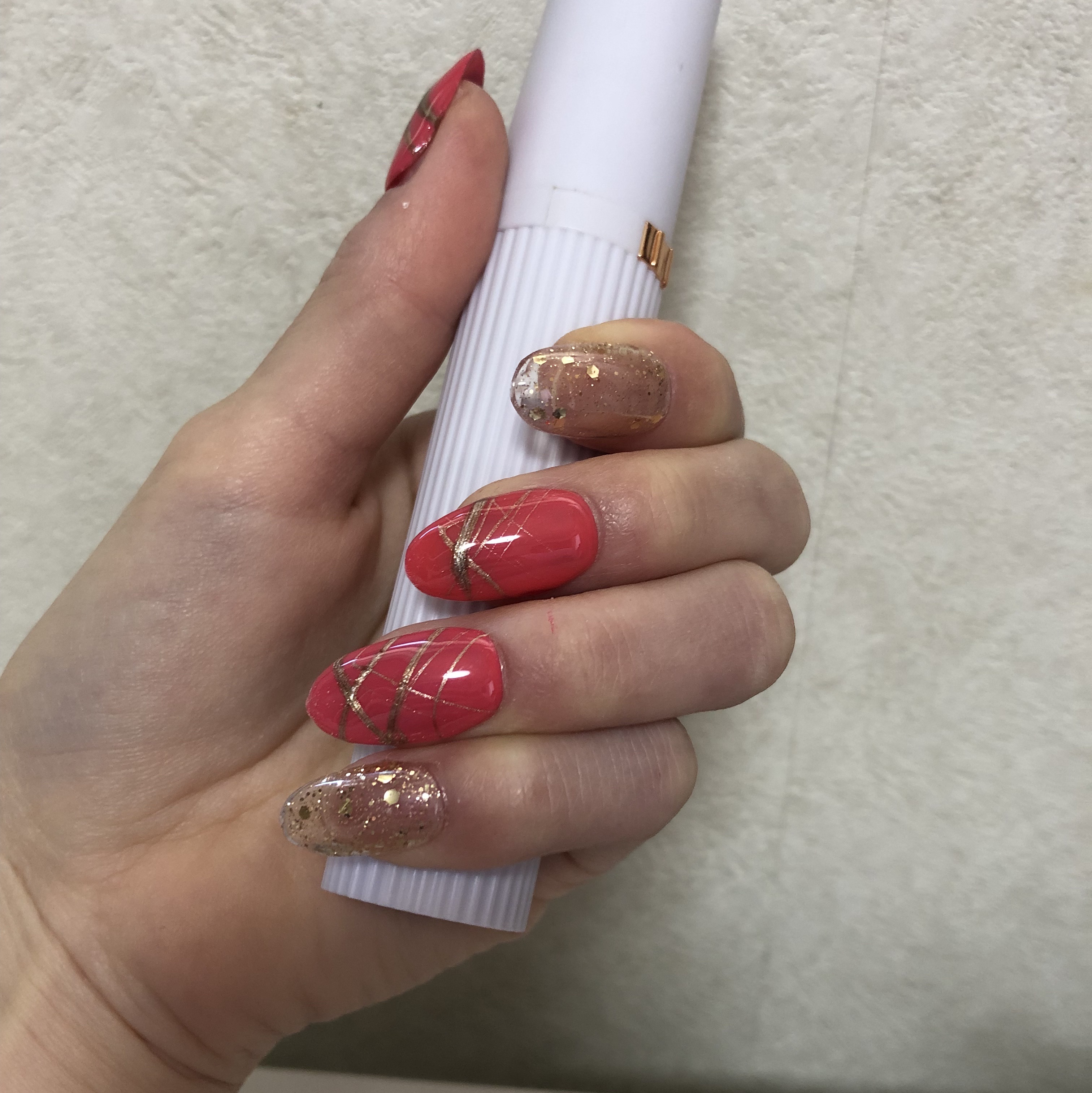 ジェルネイル（ライト対応）/セリア/ジェルネイルを使ったクチコミ（2枚目）