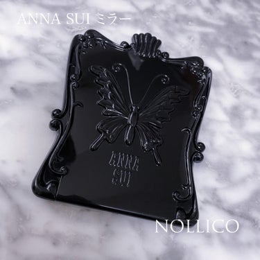 ANNA SUI スイ ブラック コンパクト ミラーのクチコミ「ANNA SUI  アナスイ
ミラー
バタフライ




NOLLICO ノリコです


今回.....」（1枚目）