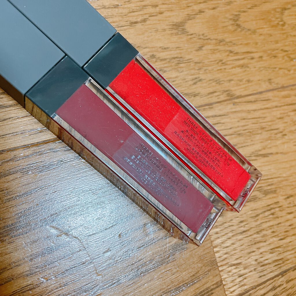 シマリング リップジャム/THREE/リップグロスを使ったクチコミ(3枚目)