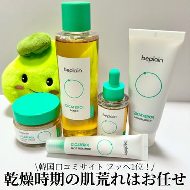 【 #beplain 】 #PR 
 ˖ ࣪⊹ CICATEROL シリーズ
 【Review】
 beplainさんといえば緑豆シリーズが 有名ですが、シカテロルシリーズも 負けてません！
 ニキビケ