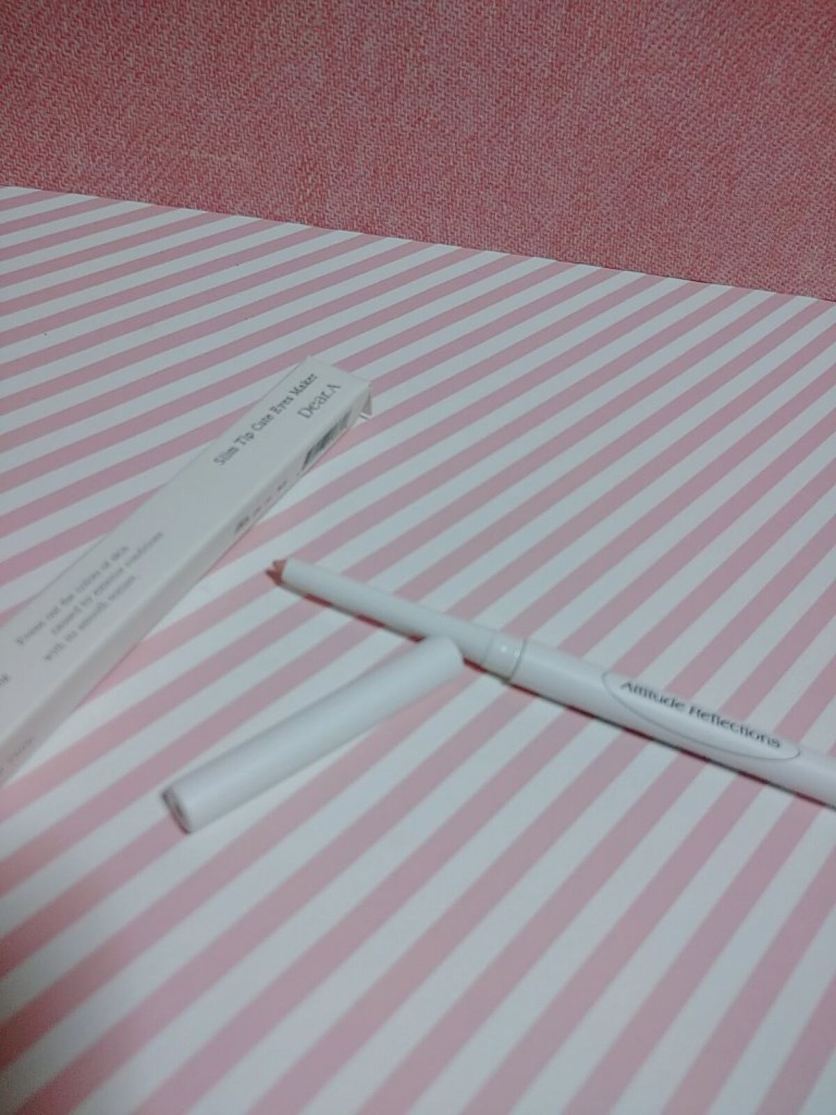  スリムチップキュートアイズメーカー 02ピンクチューリップ/Dear.A/ペンシルアイライナーを使ったクチコミ（1枚目）