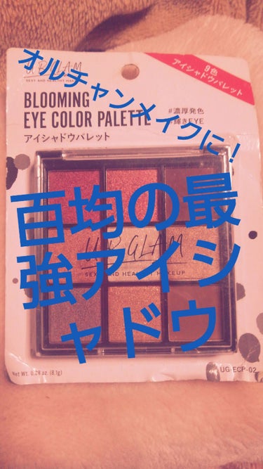 UR GLAM　BLOOMING EYE COLOR PALETTE/U R GLAM/パウダーアイシャドウを使ったクチコミ（1枚目）