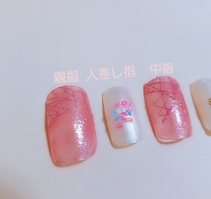 ネイルシール/DAISO/ネイルシールを使ったクチコミ(2枚目)