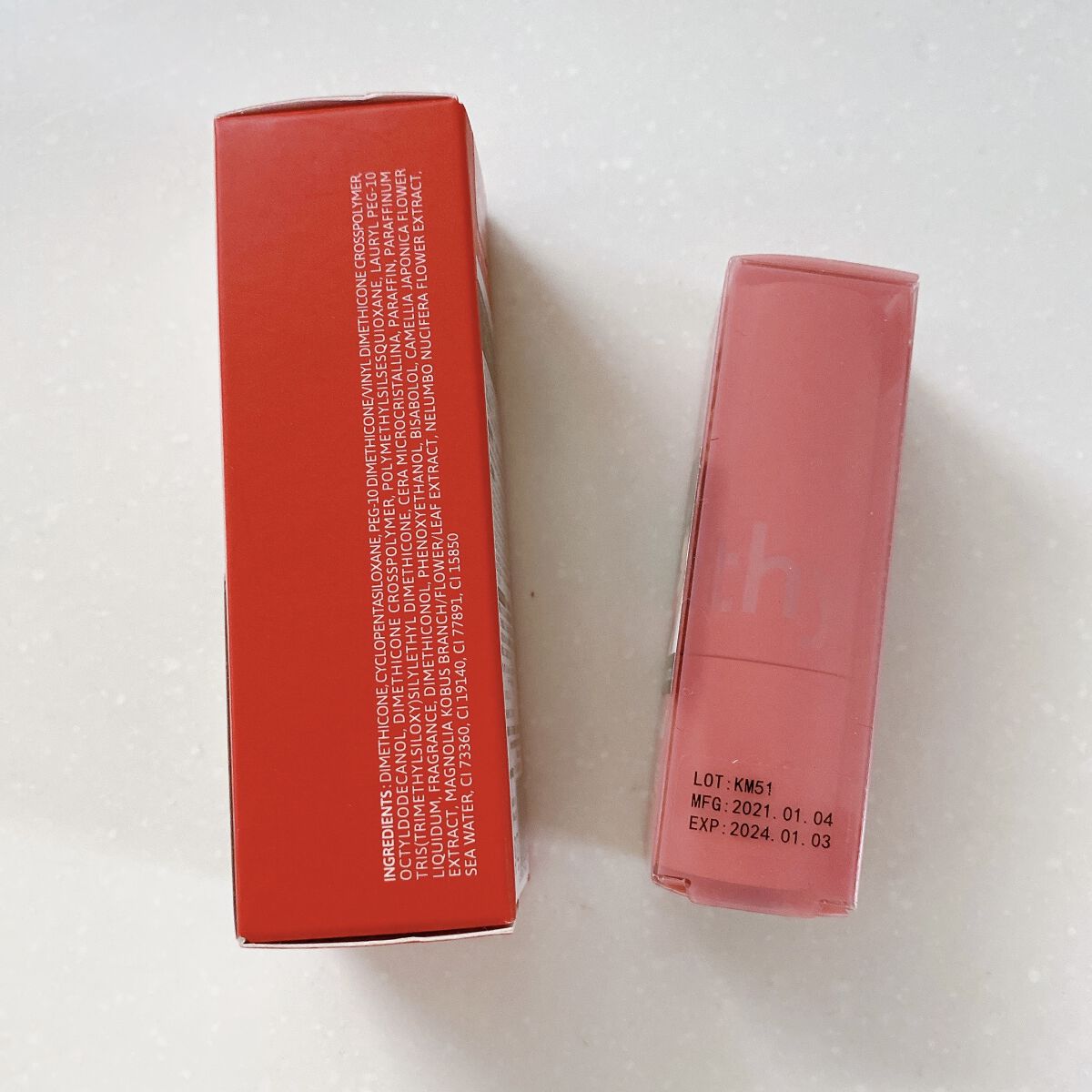 ヌードマットリップスティック 04 Barely Pink/CathyDoll/口紅を使ったクチコミ（3枚目）