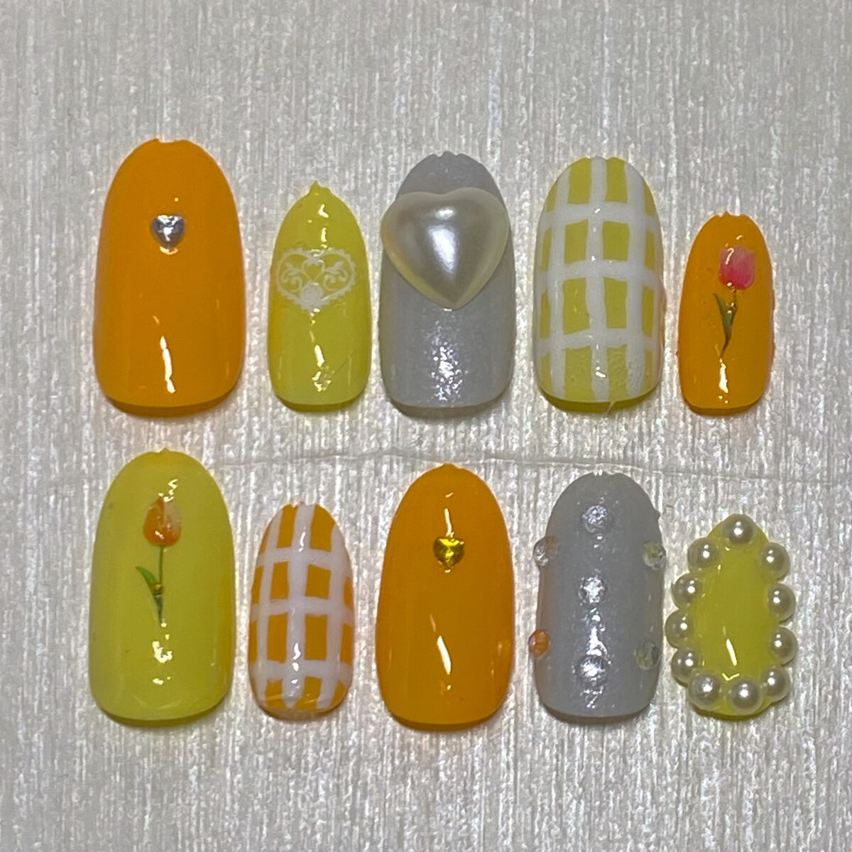 ネイルパーツ/セリア/ネイルチップ・パーツを使ったクチコミ（2枚目）