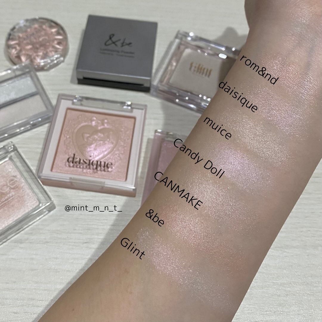 ハイライトパレット/CandyDoll/パウダーハイライトを使ったクチコミ（2枚目）