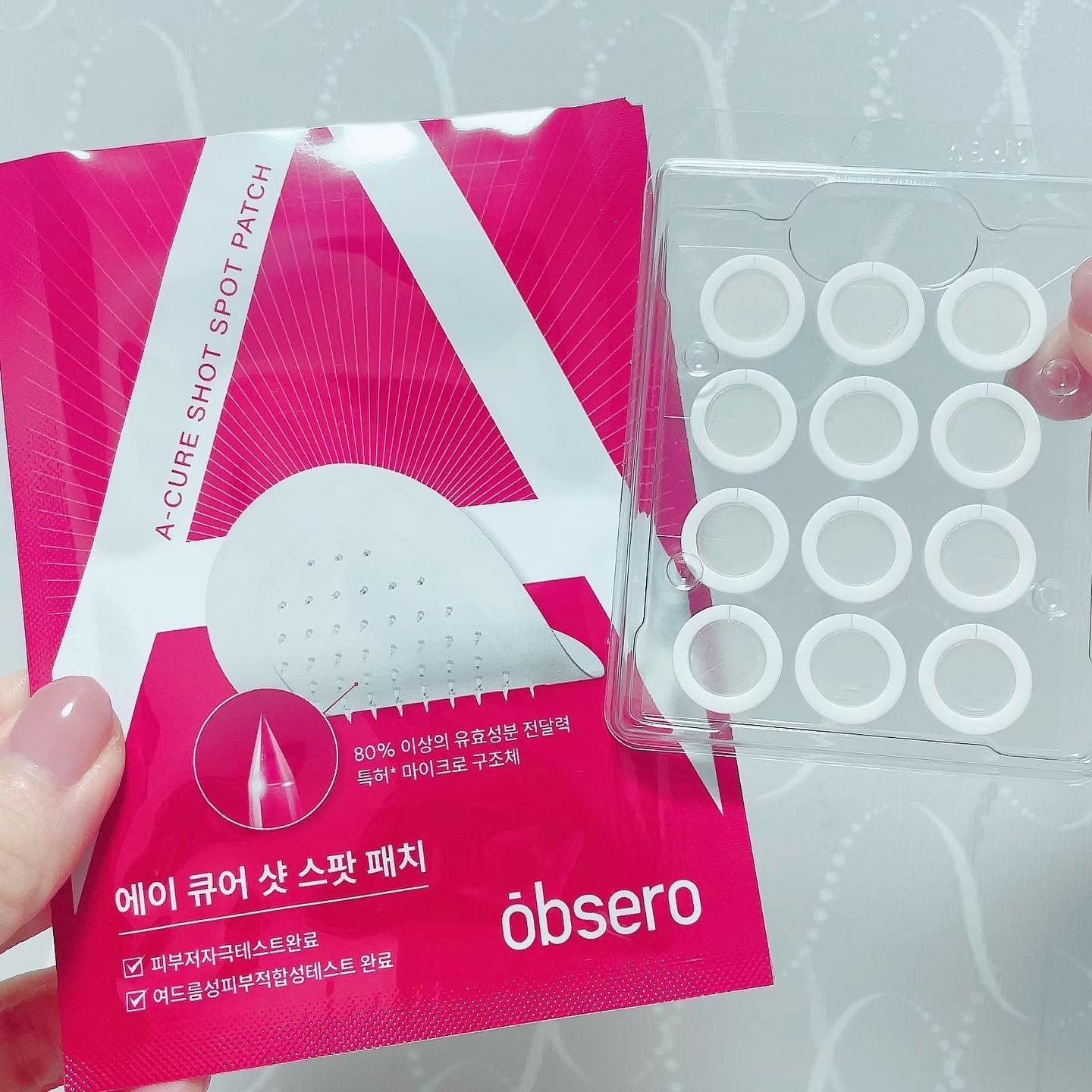 エーキュアショットスポットパッチ/obsero/にきびパッチを使ったクチコミ（2枚目）