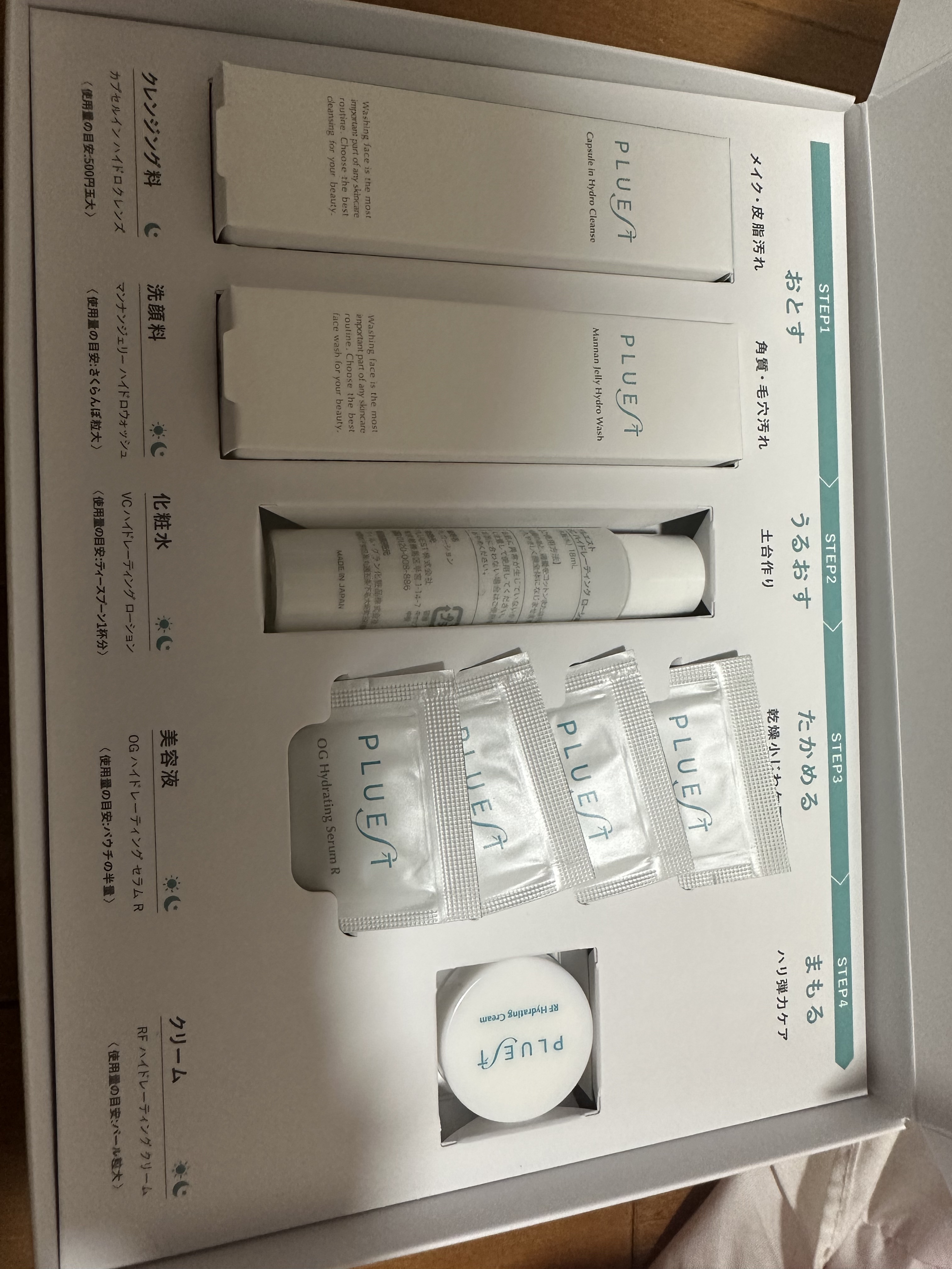 集中トライアル 5点セット/PLUEST/スキンケアキットを使ったクチコミ（1枚目）