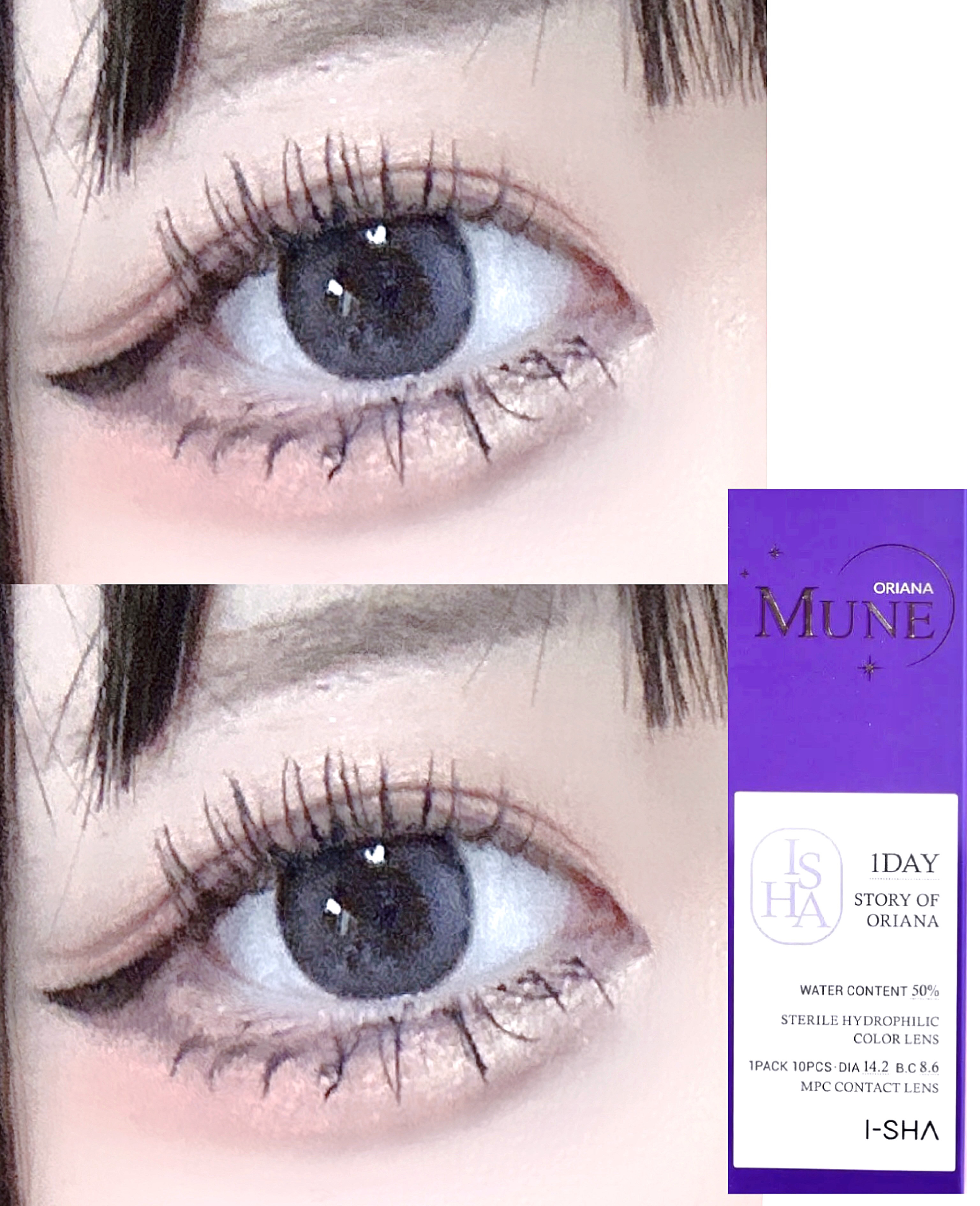 oriana MUNE(オリアナ ミューン)/蜜のレンズ/カラーコンタクトレンズを使ったクチコミ（2枚目）