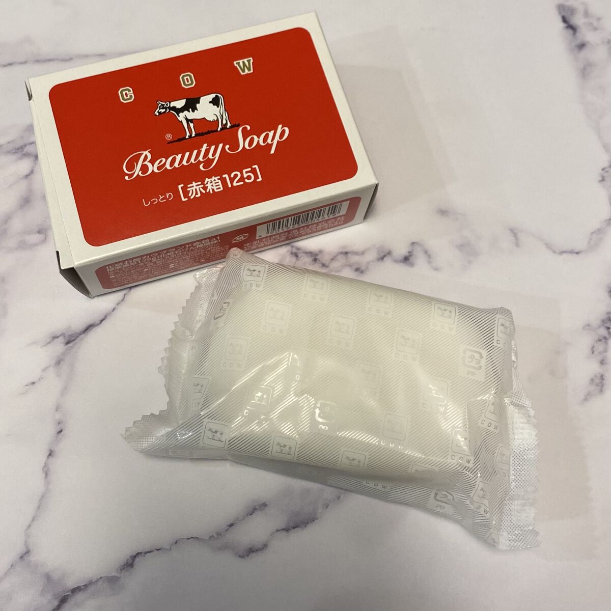 赤箱 (しっとり) ちょっと大きめ 2コ入/カウブランド/洗顔石鹸を使ったクチコミ（3枚目）