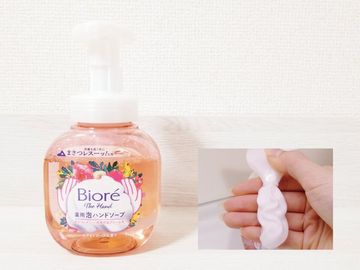 ビオレ ザ ハンド 泡ハンドソープ シフォンローズの香り  250ml /ビオレ/ハンドソープを使ったクチコミ（1枚目）