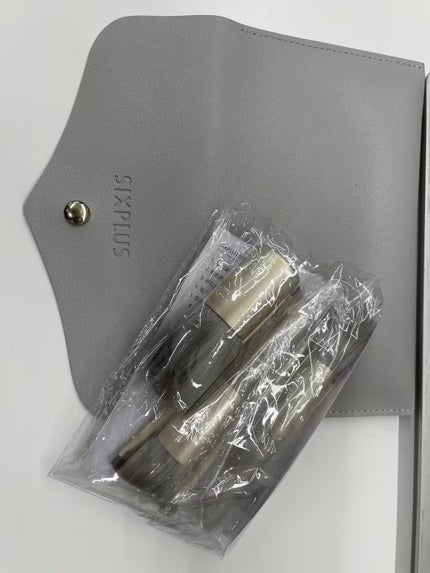 SIXPLUS 携帯用 メイクブラシ5本セット Playシリーズ/SIXPLUS/メイクブラシを使ったクチコミ(3枚目)