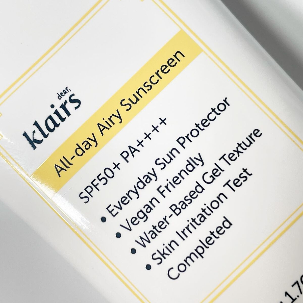 All-day エアリーサンスクリーン50g/Klairs/日焼け止めクリームを使ったクチコミ（2枚目）
