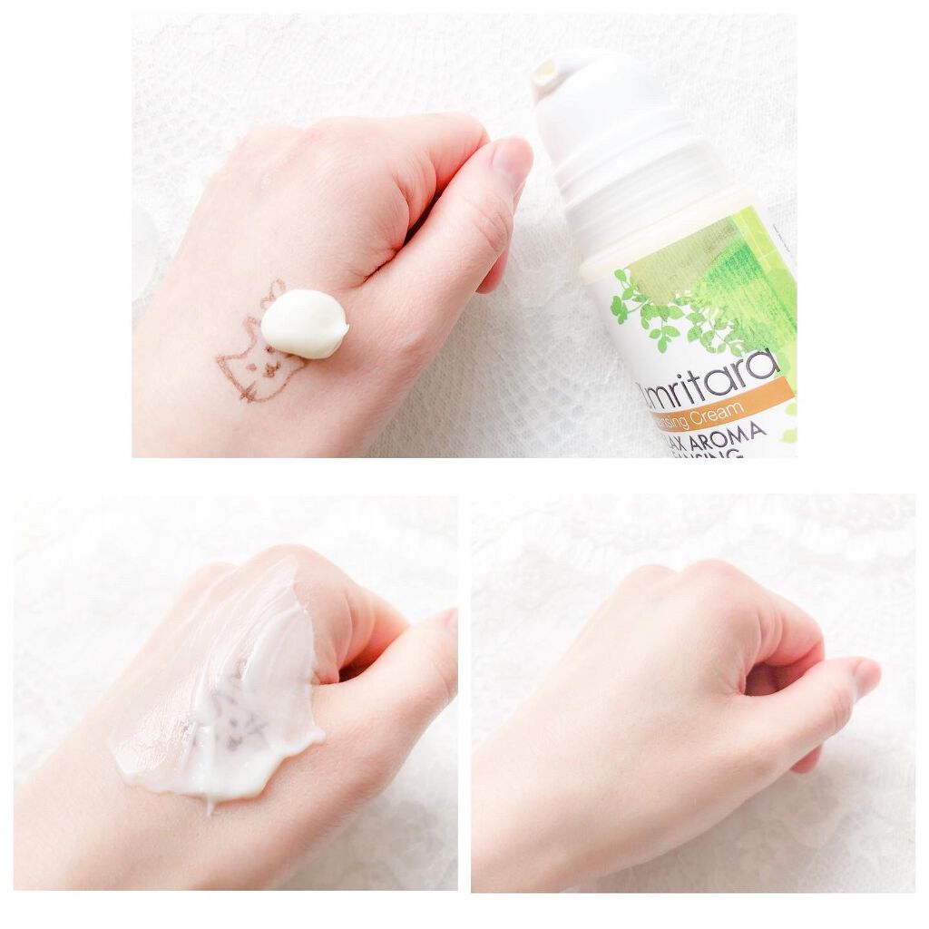 リラックスアロマクレンジングクリーム ラベンダー/AMRITARA/クレンジングクリームを使ったクチコミ（2枚目）