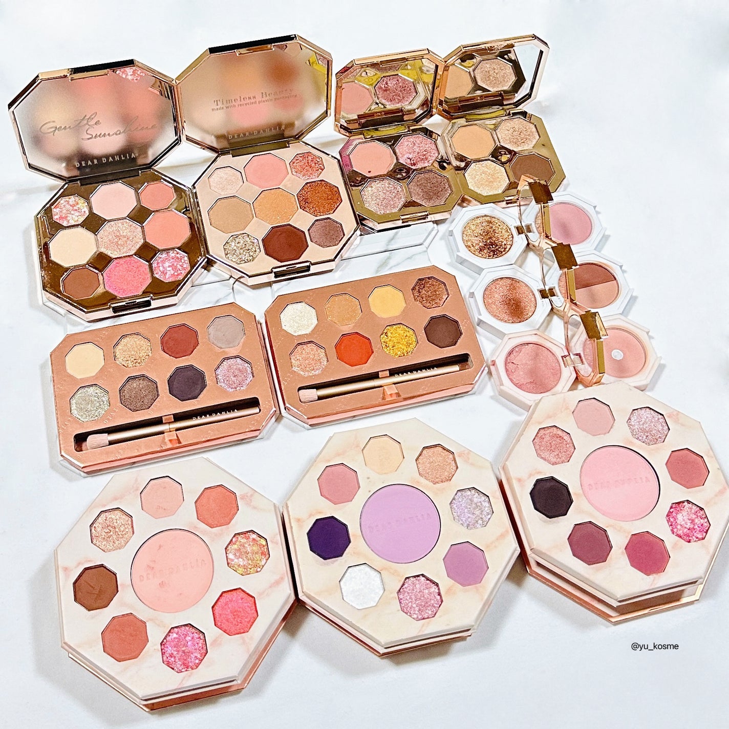 ブルーミング エディション パラダイス デュアル パレット ブラッシャー デュオ/DEAR DAHLIA/単色アイシャドウを使ったクチコミ(8枚目)