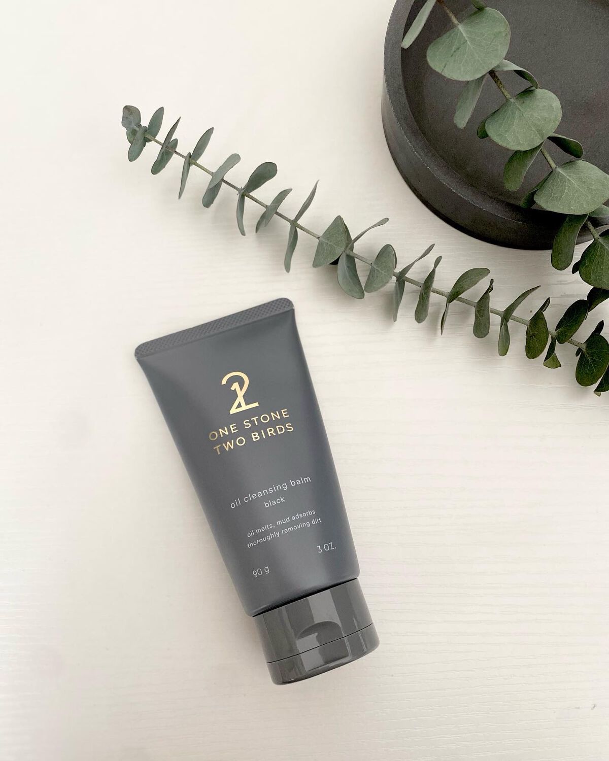 オイルクレンジングバーム ブラック/ONE STONE TWO BIRDS/クレンジングバームを使ったクチコミ（1枚目）