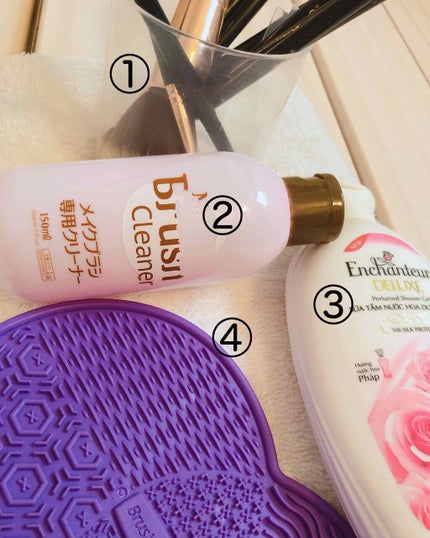 メイクブラシ専用クリーナー/DAISO/その他化粧小物を使ったクチコミ(2枚目)