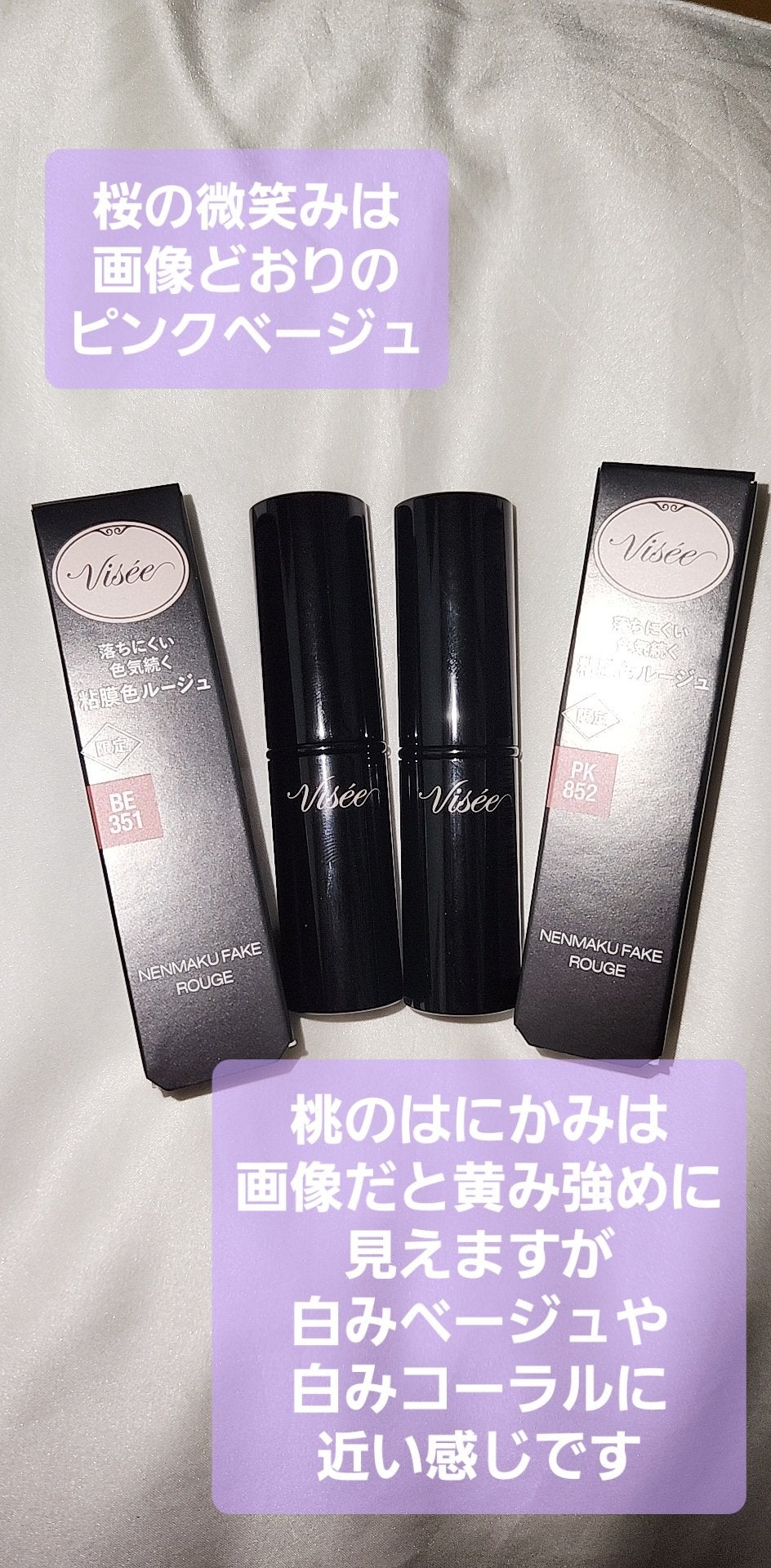 ネンマクフェイク ルージュ/Visée/口紅を使ったクチコミ(5枚目)