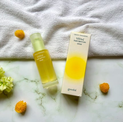 グリーンタンジェリン ビタC ダークスポットケアセラム/goodal/美容液を使ったクチコミ(1枚目)