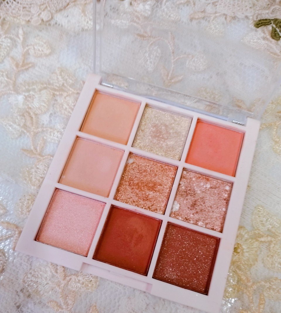 アイシャドウパレット 04 コーラルピンク/Kirei&co./アイシャドウパレットを使ったクチコミ（2枚目）