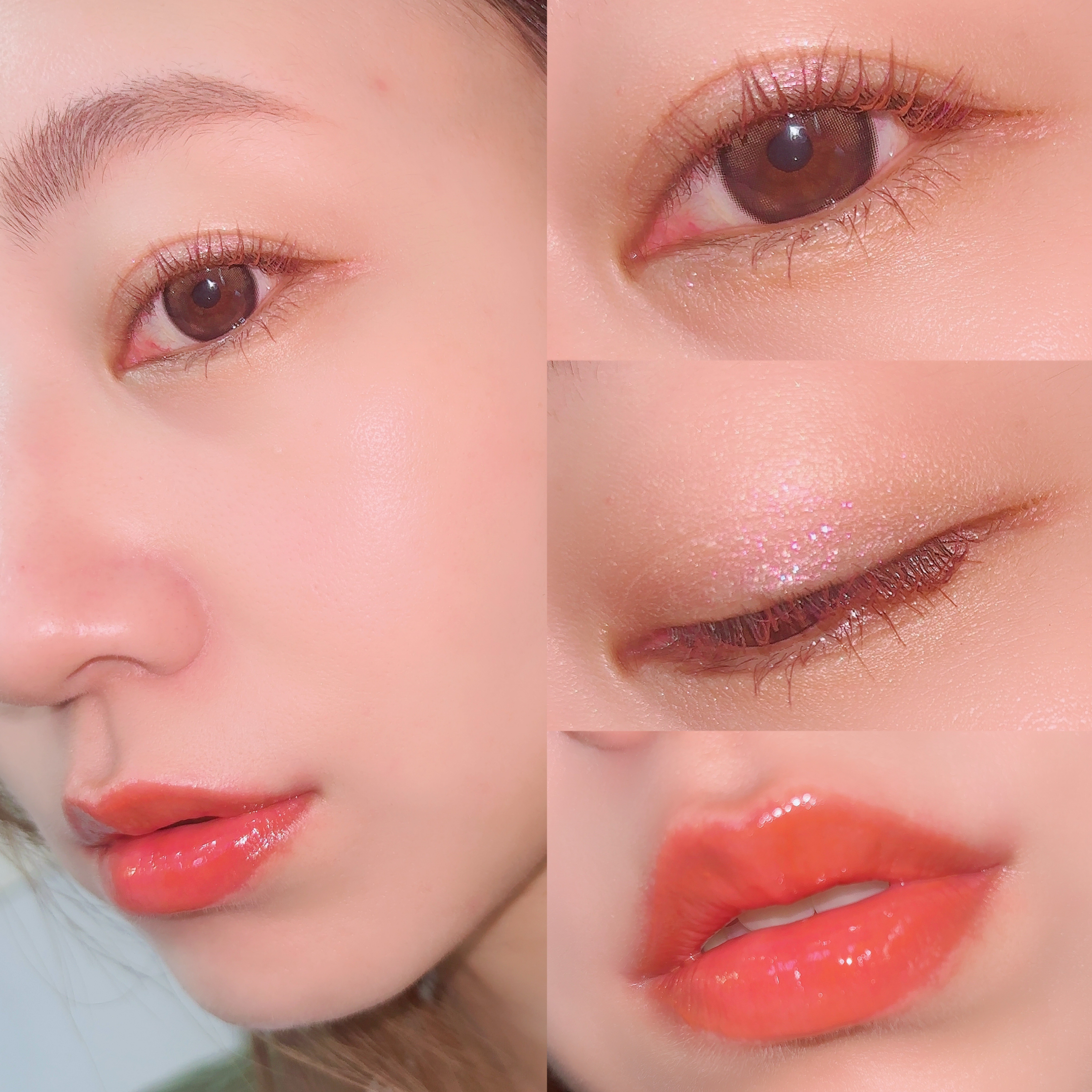 オンブルクルールソロ #104 Sunkissed Coral/クレ・ド・ポー ボーテ/単色アイシャドウを使ったクチコミ（2枚目）