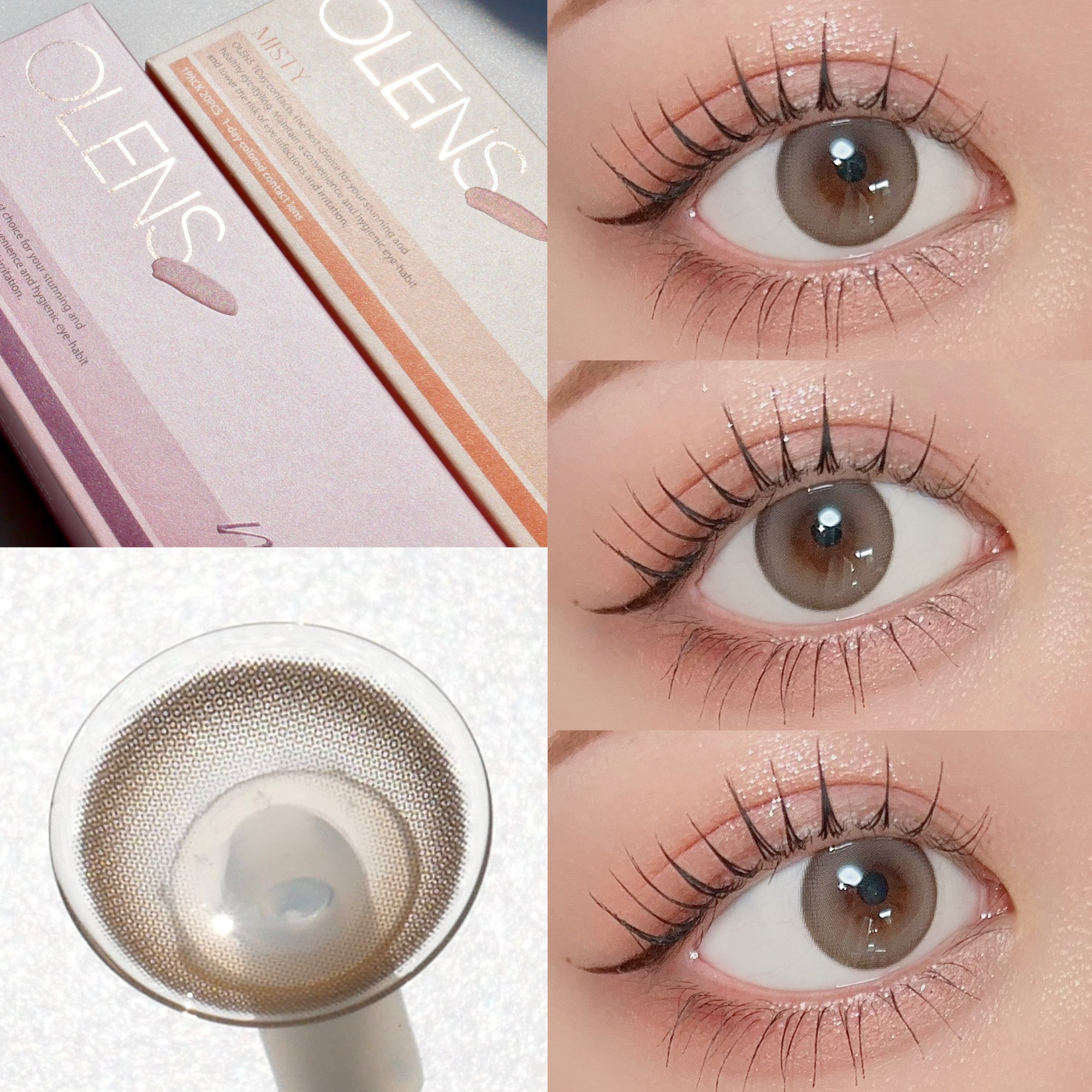 ミスティワンデー/OLENS/カラーコンタクトレンズを使ったクチコミ（2枚目）