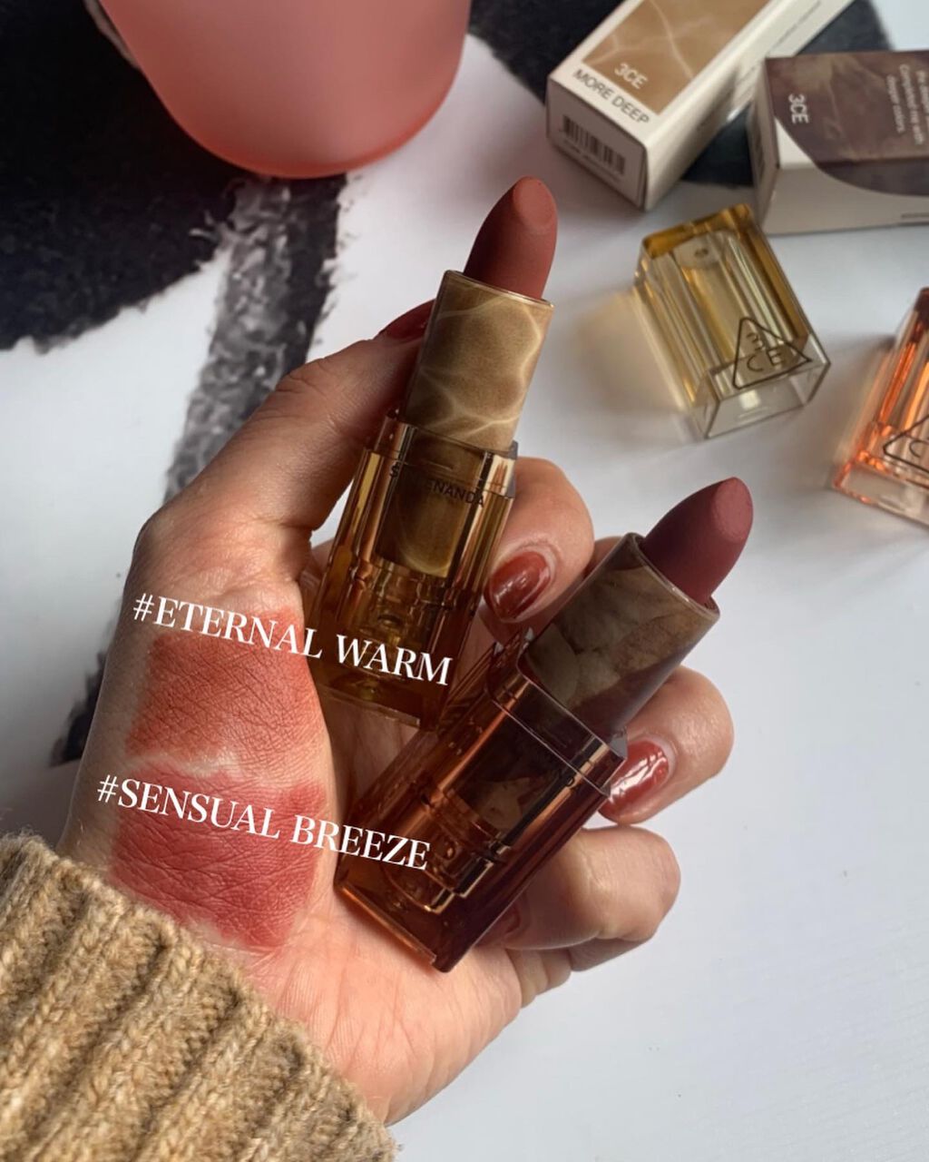 3CE SOFT MATTE LIPSTICK/3CE/口紅を使ったクチコミ（1枚目）