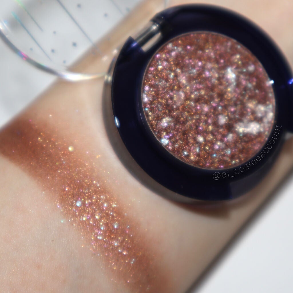 グリッター シャドウ カラー/rom&nd/グリッターを使ったクチコミ(3枚目)