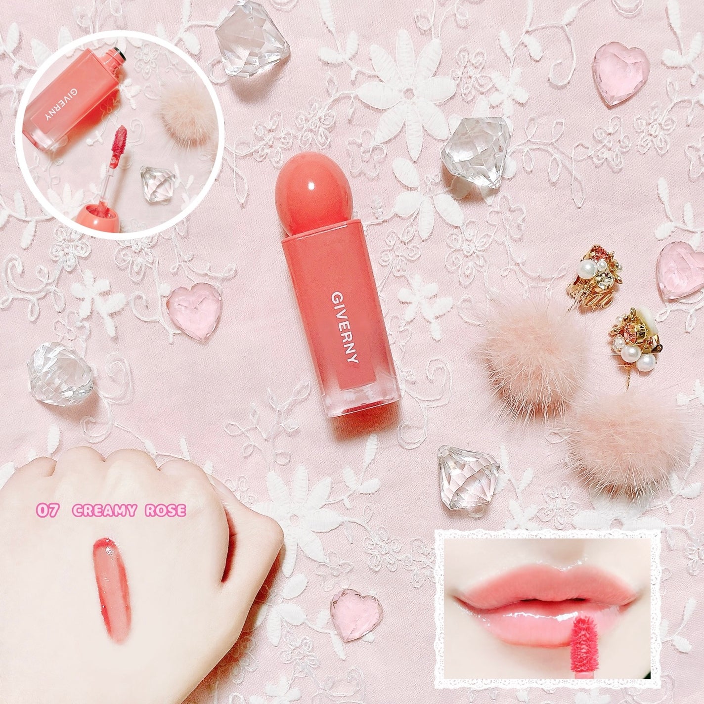 デューイリップグレイズテイント/GIVERNY/リップティントを使ったクチコミ(1枚目)