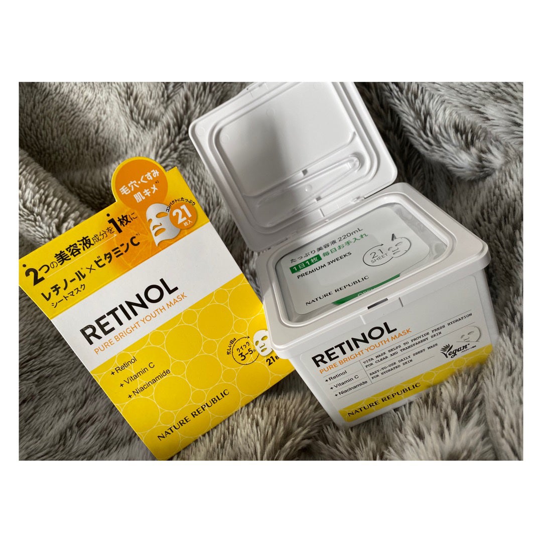 キューブマスク レチノール/ネイチャーリパブリック/シートマスク・パックを使ったクチコミ(1枚目)