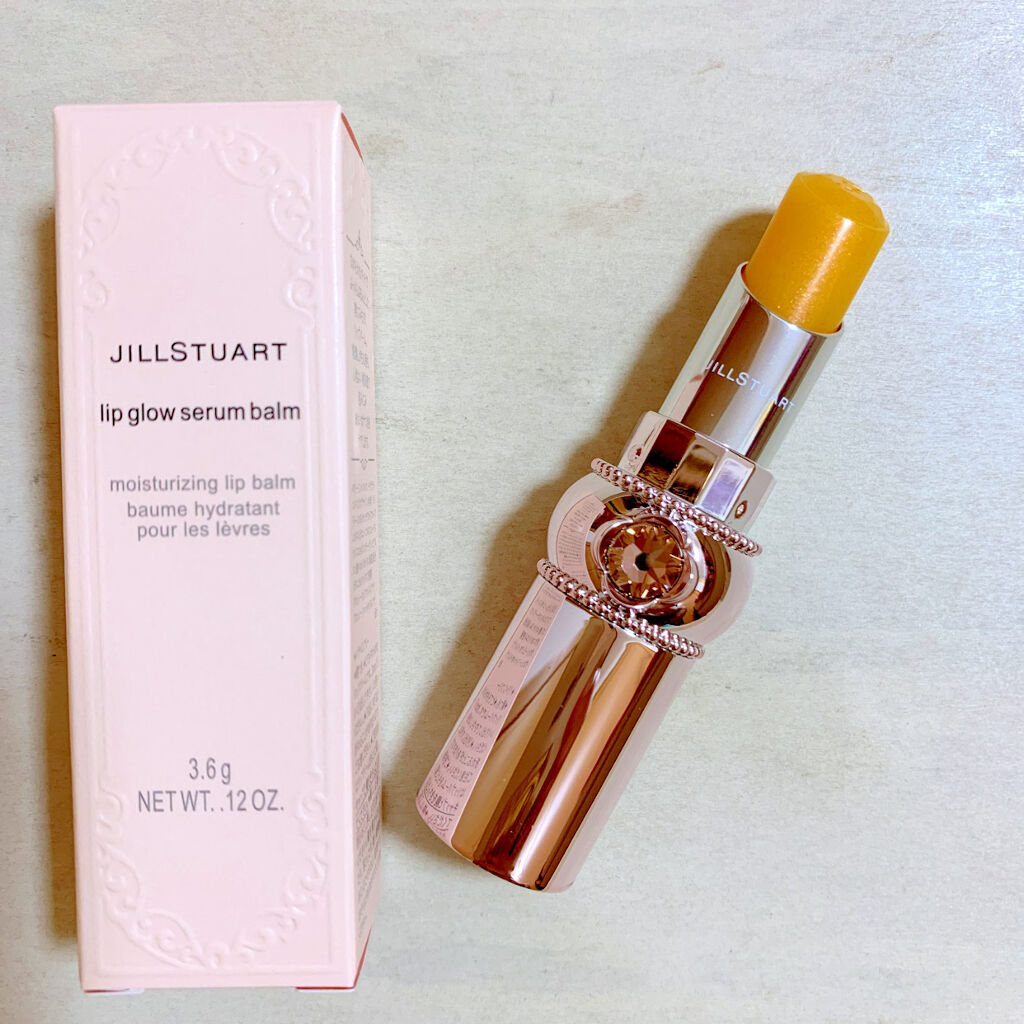 ジルスチュアート リップグロウ セラムバーム 102 apple pie/JILL STUART/リップバームを使ったクチコミ（1枚目）