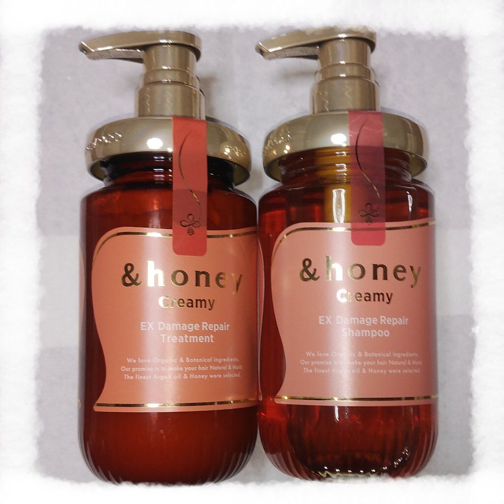 Creamy EXダメージリペアシャンプー1.0/ヘアトリートメント2.0/&honey/市販シャンプーを使ったクチコミ（2枚目）
