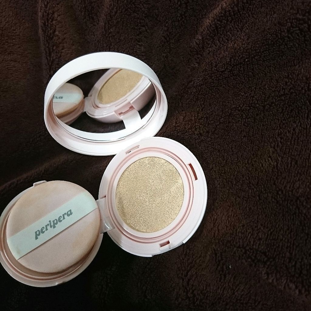インク ラスティング ピンククッション/PERIPERA/クッションファンデーションを使ったクチコミ(1枚目)