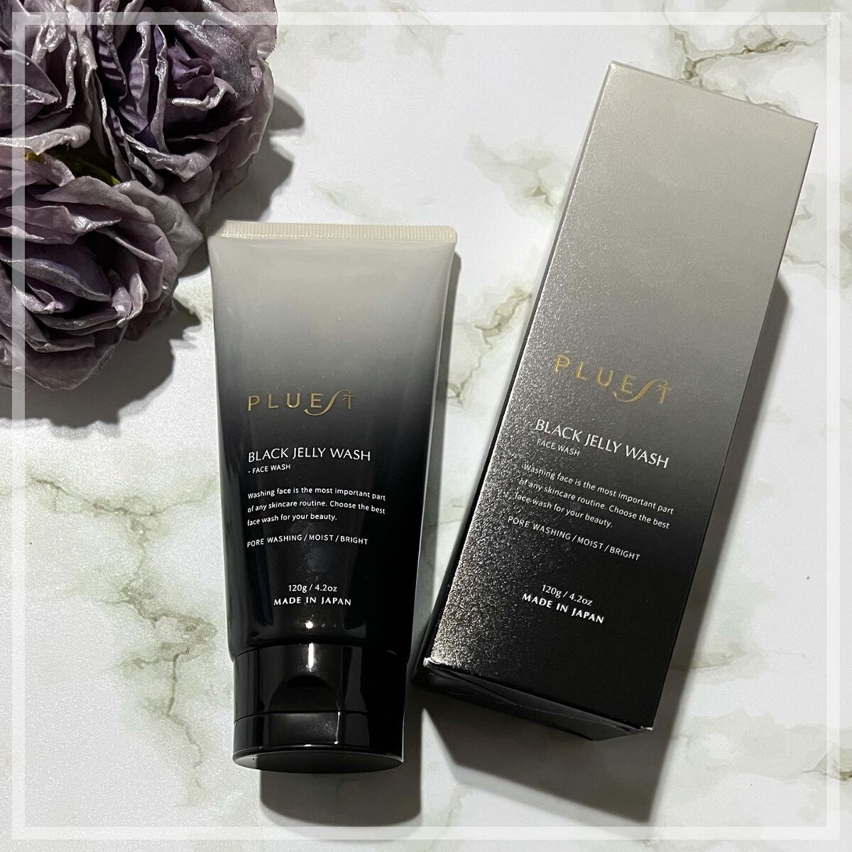 BLACK JELLY WASH（ブラックジェリーウォッシュ）/PLUEST/その他洗顔料を使ったクチコミ（1枚目）