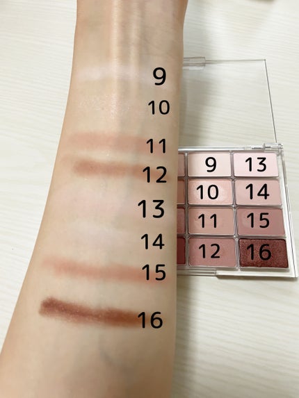 ソフトブラーリングアイパレット/wakemake/アイシャドウパレットを使ったクチコミ(3枚目)