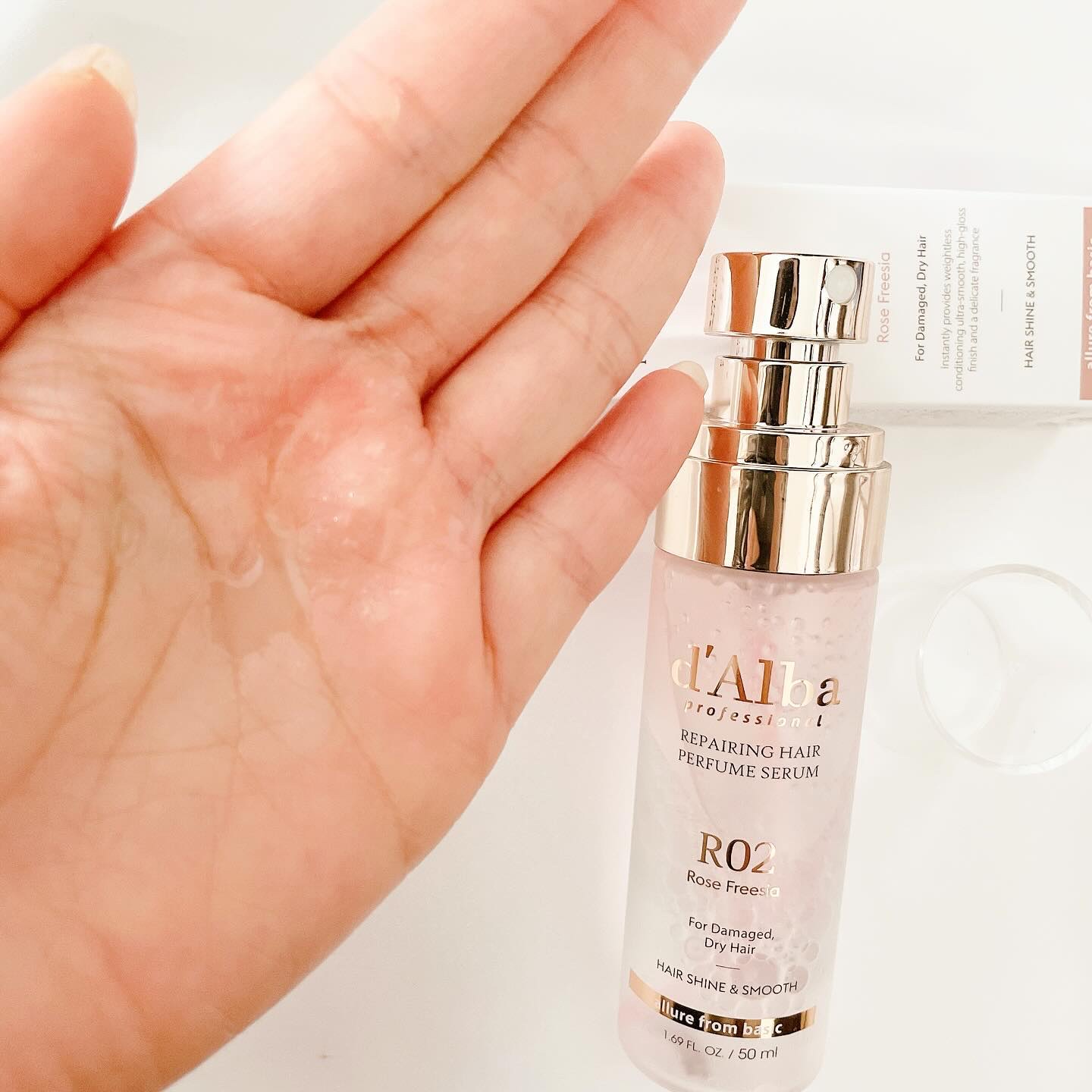 プロフェッショナルリペアリングヘアパヒュームセラム/ダルバ/ヘアミストを使ったクチコミ（3枚目）