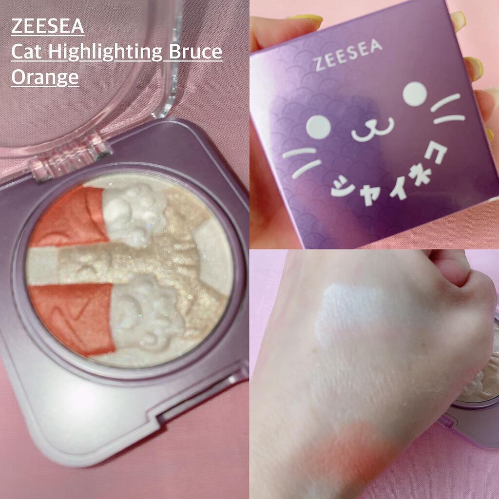 キャットハイライティングブラッシュ/ZEESEA/パウダーハイライトを使ったクチコミ（1枚目）