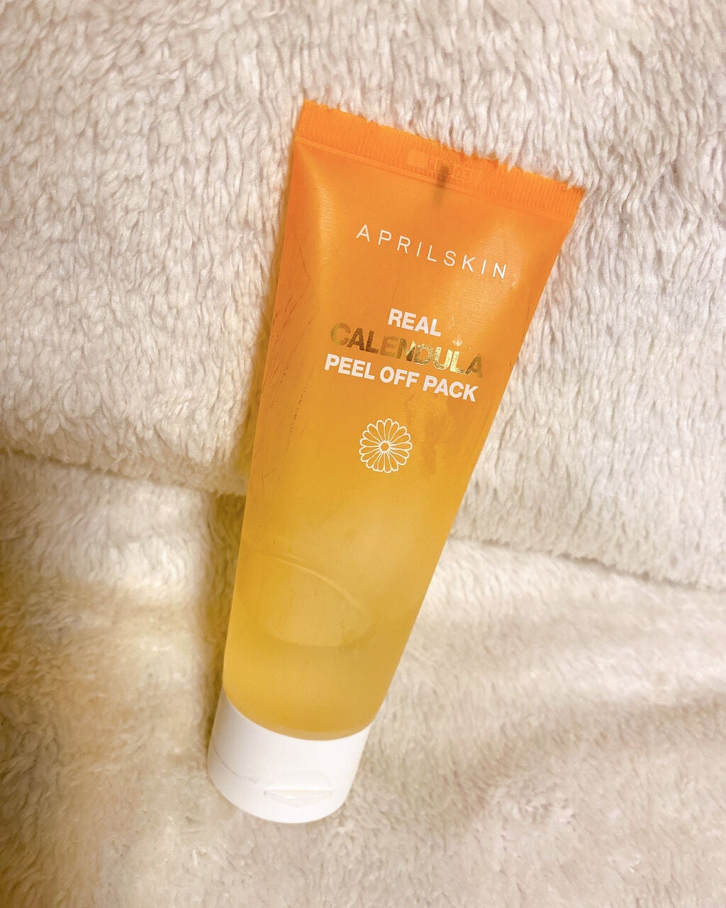 リアルカレンデュラピールオフパック/APRILSKIN/ピーリングを使ったクチコミ(1枚目)