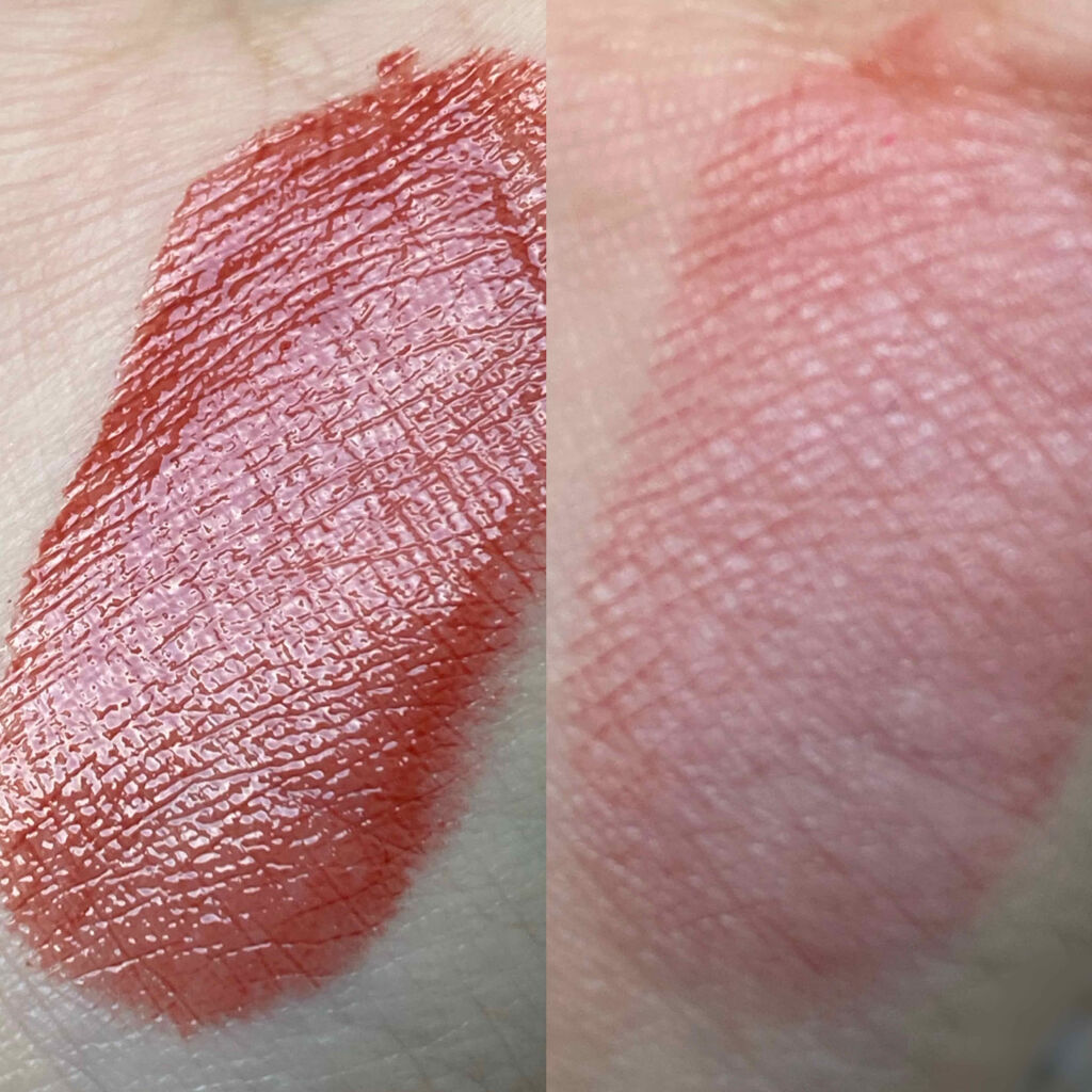 ラスティンググロスリップ/CEZANNE/口紅を使ったクチコミ（2枚目）