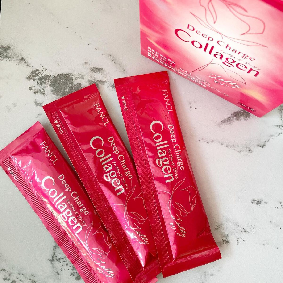 ディープチャージ コラーゲン スティックゼリー/ファンケル/美容サプリメントを使ったクチコミ(1枚目)