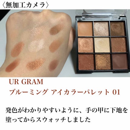 UR GLAM BLOOMING EYE COLOR PALETTE/U R GLAM/アイシャドウパレットを使ったクチコミ(2枚目)