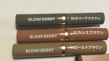 ニュアンスオン3Dアイブロウマスカラ/BLEND BERRY/眉マスカラを使ったクチコミ（2枚目）