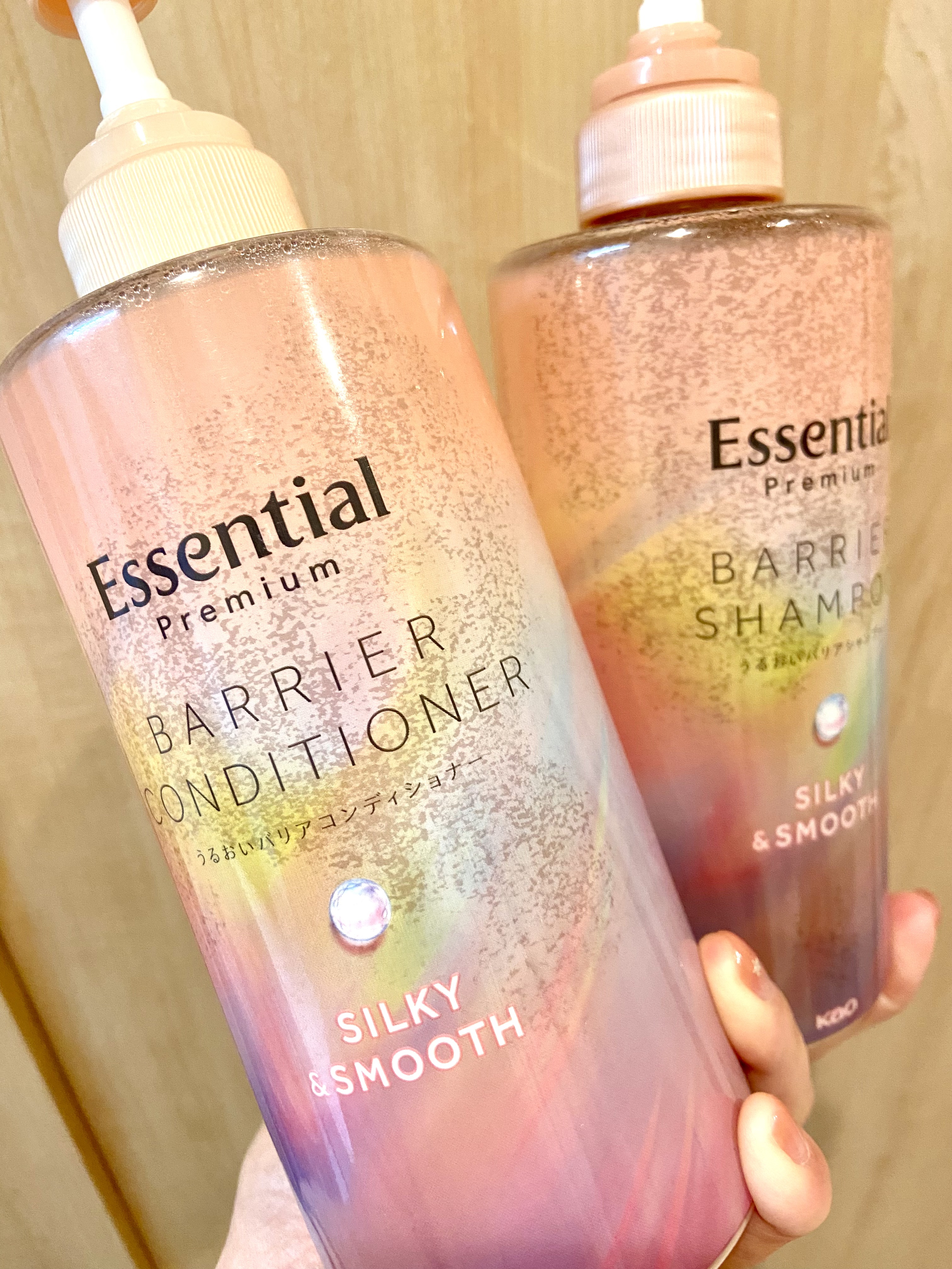エッセンシャルプレミアム バリアシャンプー・コンディショナー シルキー＆スムース/エッセンシャル/市販シャンプーを使ったクチコミ（2枚目）