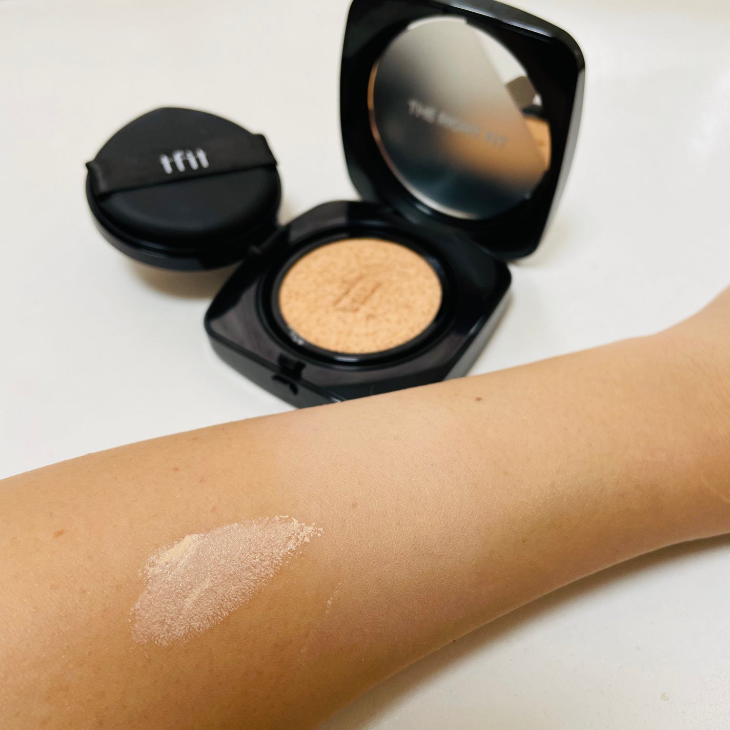 レイヤリングフィット グロークッションEX/TFIT/クッションファンデーションを使ったクチコミ(2枚目)