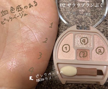 プランぷくコーデアイズ/キャンメイク/パウダーアイシャドウを使ったクチコミ(3枚目)