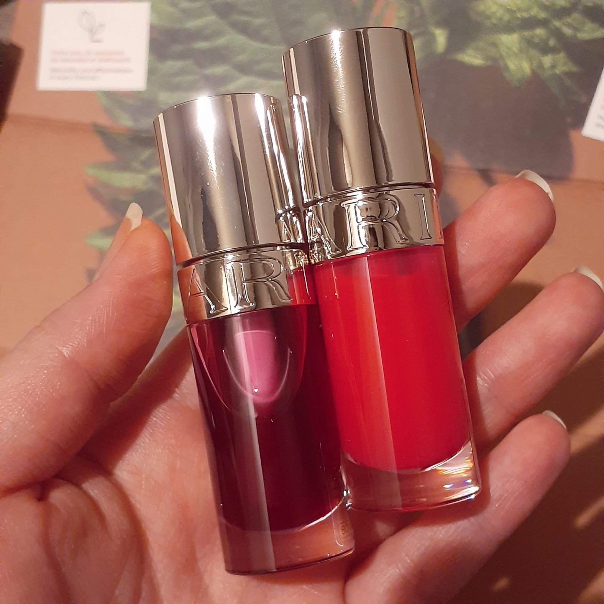 リップコンフォートオイル 23 パッション ピンク/CLARINS/リップグロスを使ったクチコミ（1枚目）