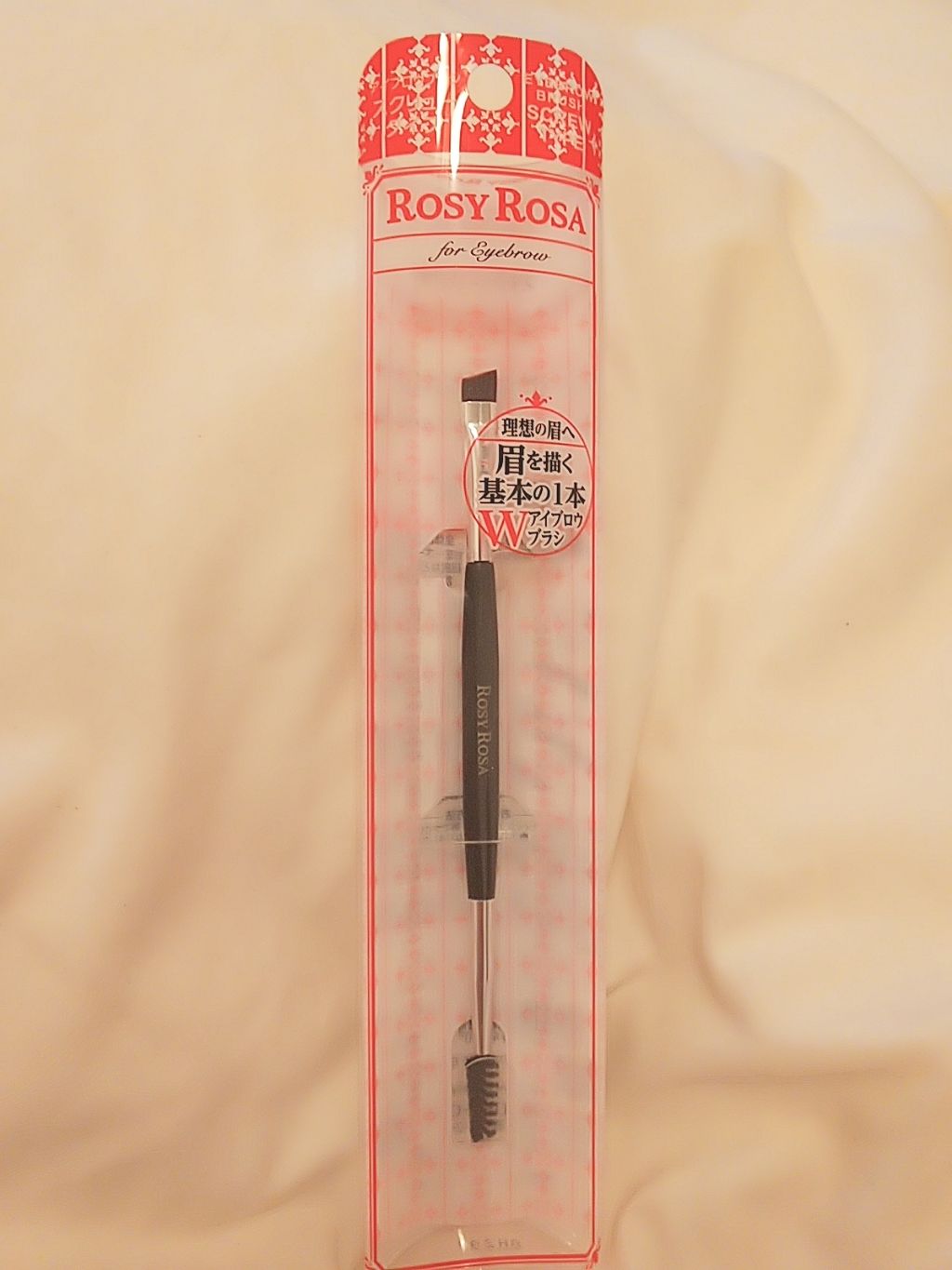 ダブルエンドアイブロウブラシ スクリュータイプ/ロージーローザ/メイクブラシを使ったクチコミ(1枚目)