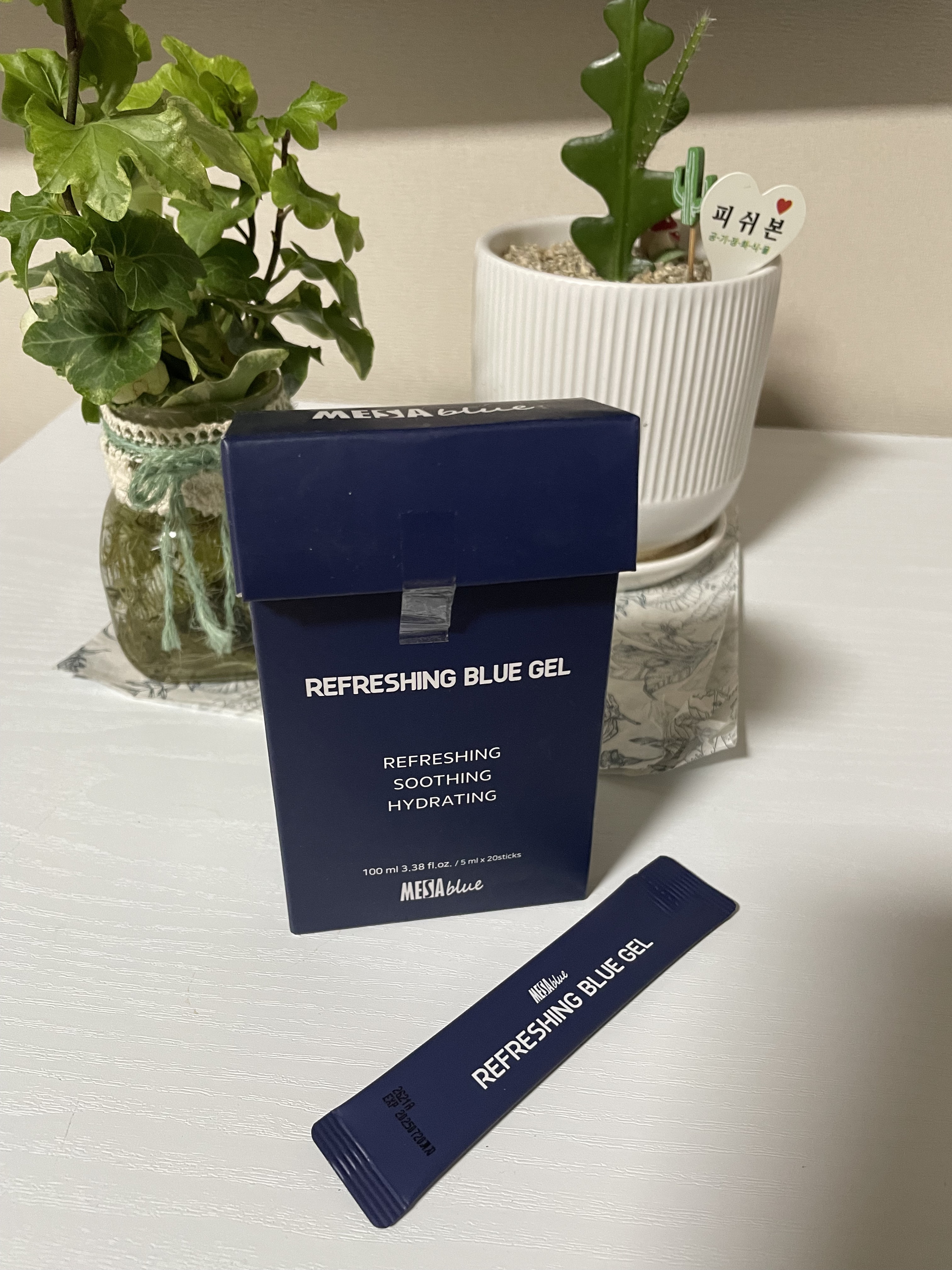 メサブルーリフレッシングブルージェル/MESAblue/フェイスクリームを使ったクチコミ（1枚目）