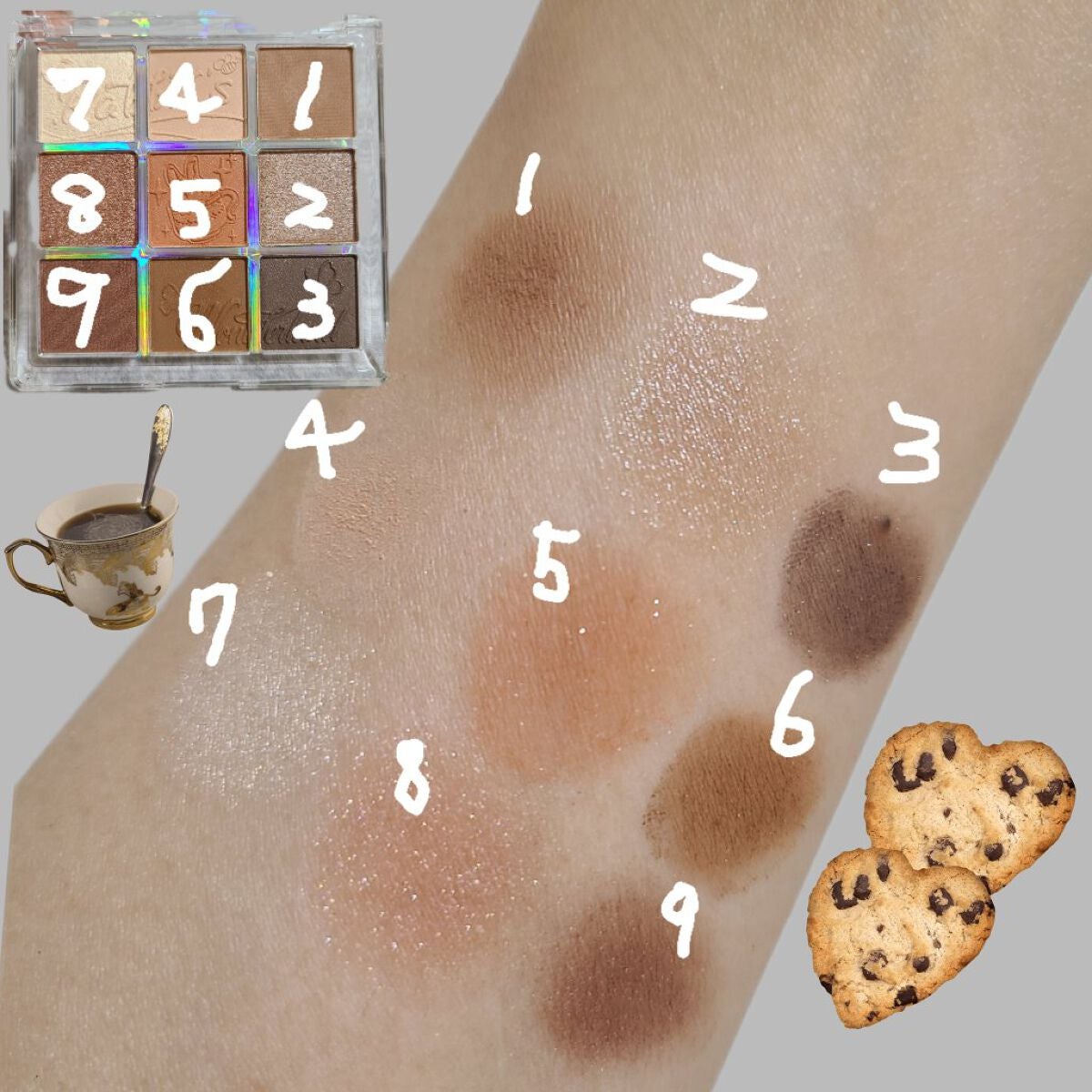 クォーツ 9色アイシャドウパレット(ドリームランドアイシャドウ)/ZEESEA/アイシャドウパレットを使ったクチコミ(2枚目)