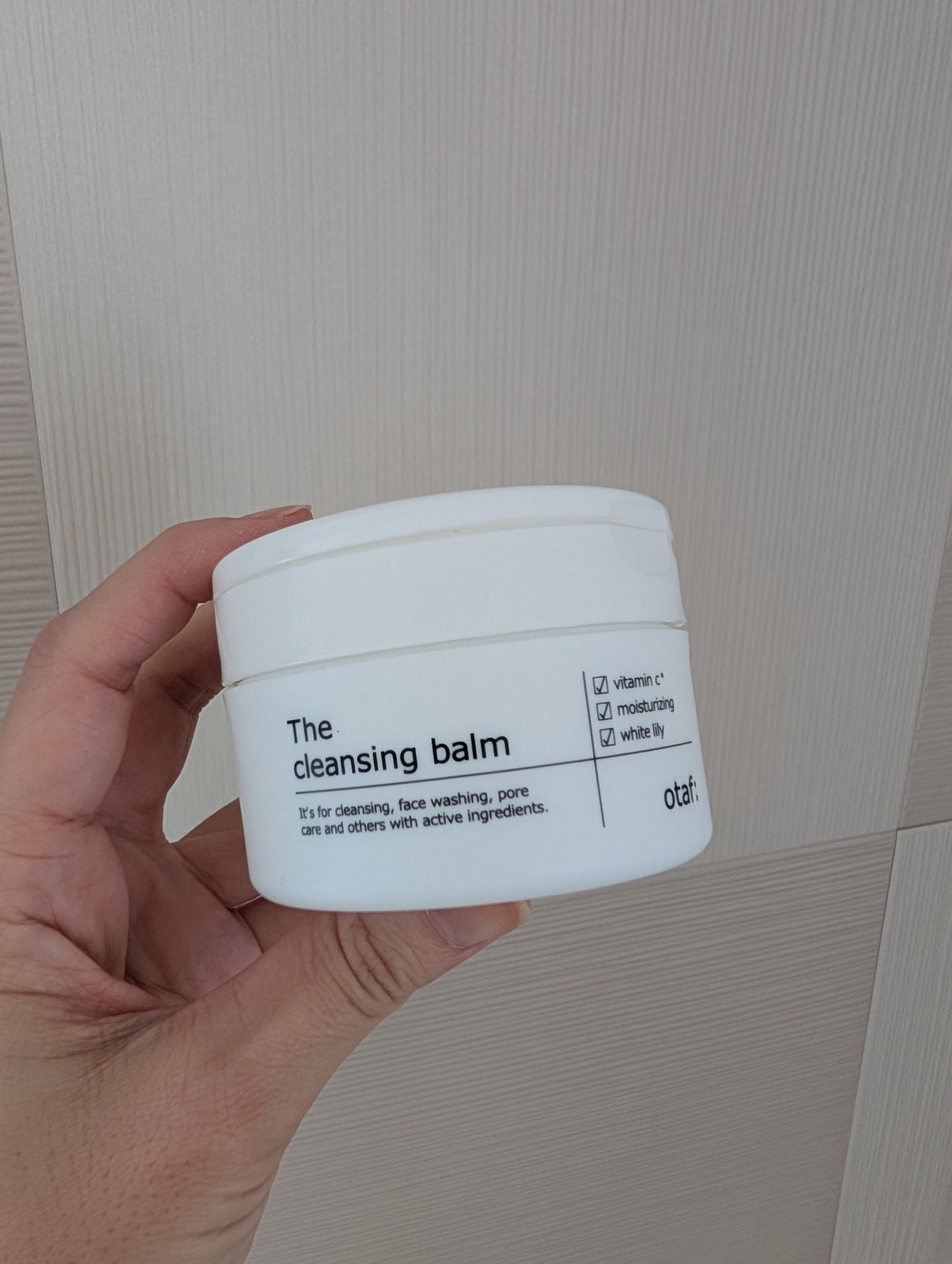 クレンジングバーム/otaf:/クレンジングバームを使ったクチコミ(1枚目)